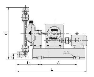 電動(dòng)隔膜泵安裝尺寸圖